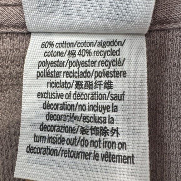 PINK by Victoria's Secret Reverse Fleece Cropped Polo Sweatshirt Rose - Picture 10 of 13